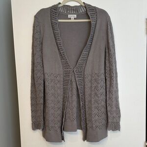 Studio Works Gray Knit Cardigan